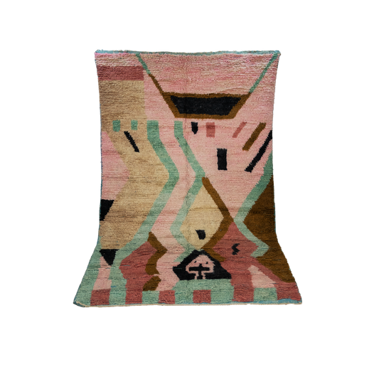 "Ember Harmony" Boujad Handmade Moroccan Rug