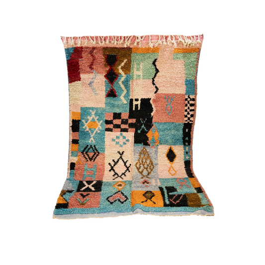 "Amazigh Tapestry" Boujad Handmade Moroccan Rug