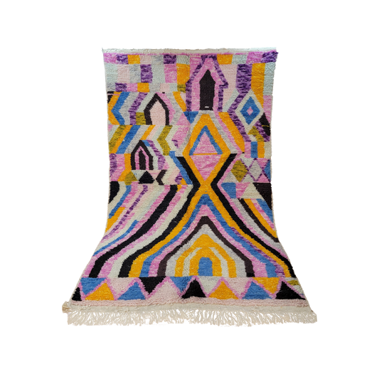 "Zalij Gateway" Boujad  Handmade Moroccan Rug