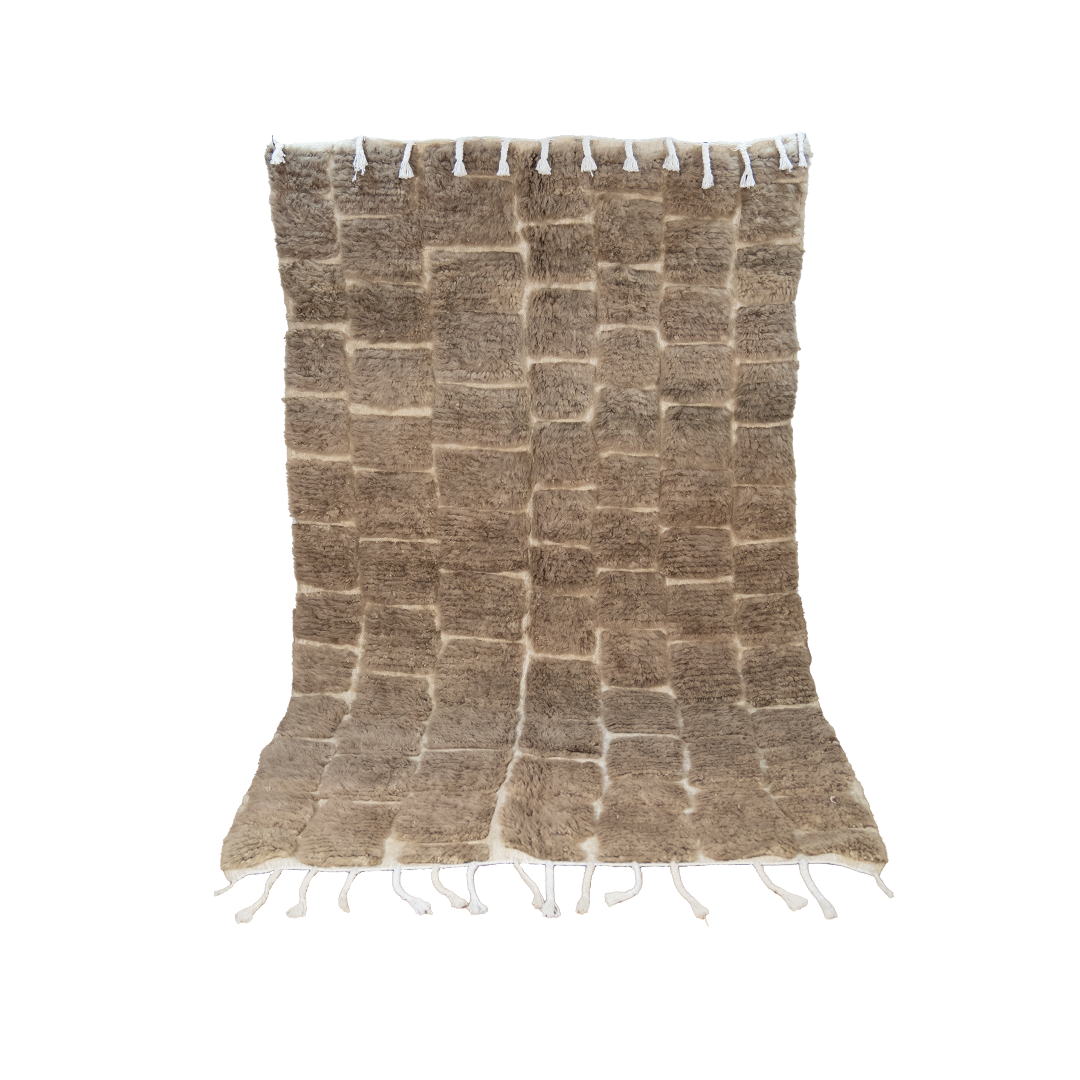 "Berber Whisper" Beni Ourain Handmade Moroccan Rug
