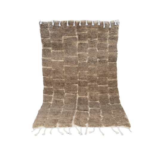 "Berber Whisper" Beni Ourain Handmade Moroccan Rug