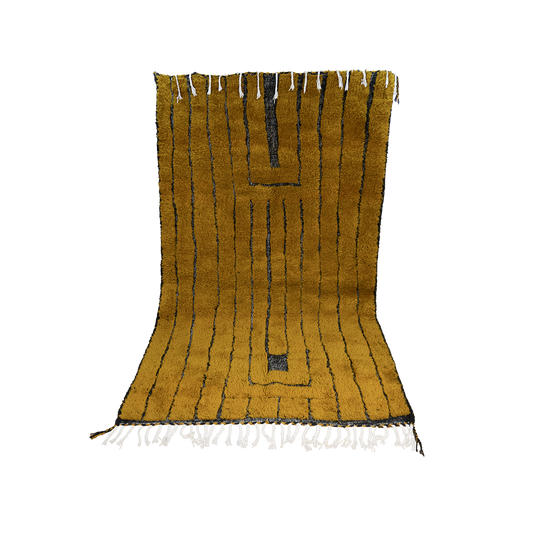 "Coral Dawn" Beni Ourain Handmade Moroccan Rug