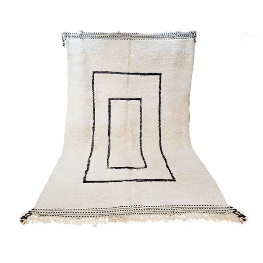 "Whispered Charm" Beni Ourain Handmade Moroccan Rug