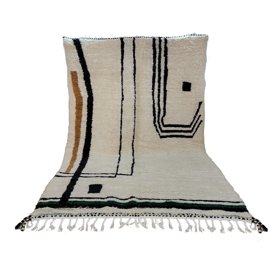 "Berber Purity" Beni Ourain Handmade Moroccan Rug