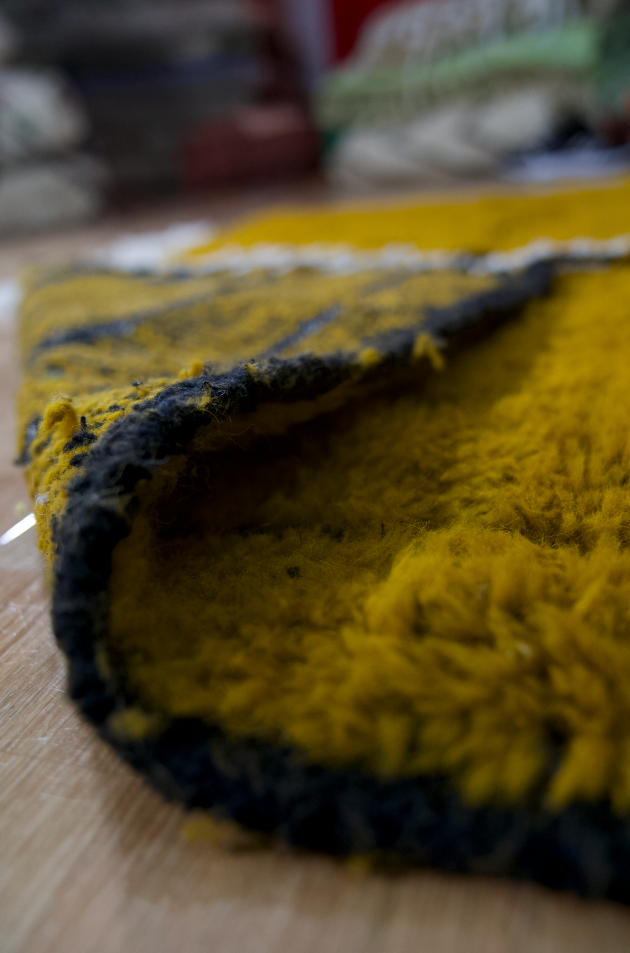 "Coral Dawn" Beni Ourain Handmade Moroccan Rug