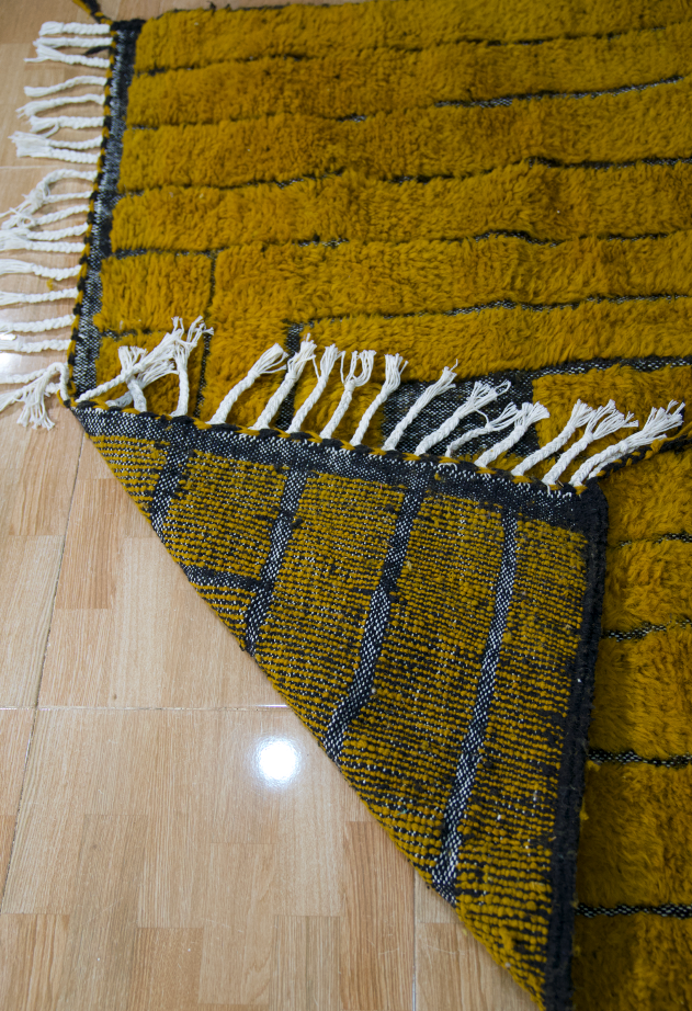 "Coral Dawn" Beni Ourain Handmade Moroccan Rug