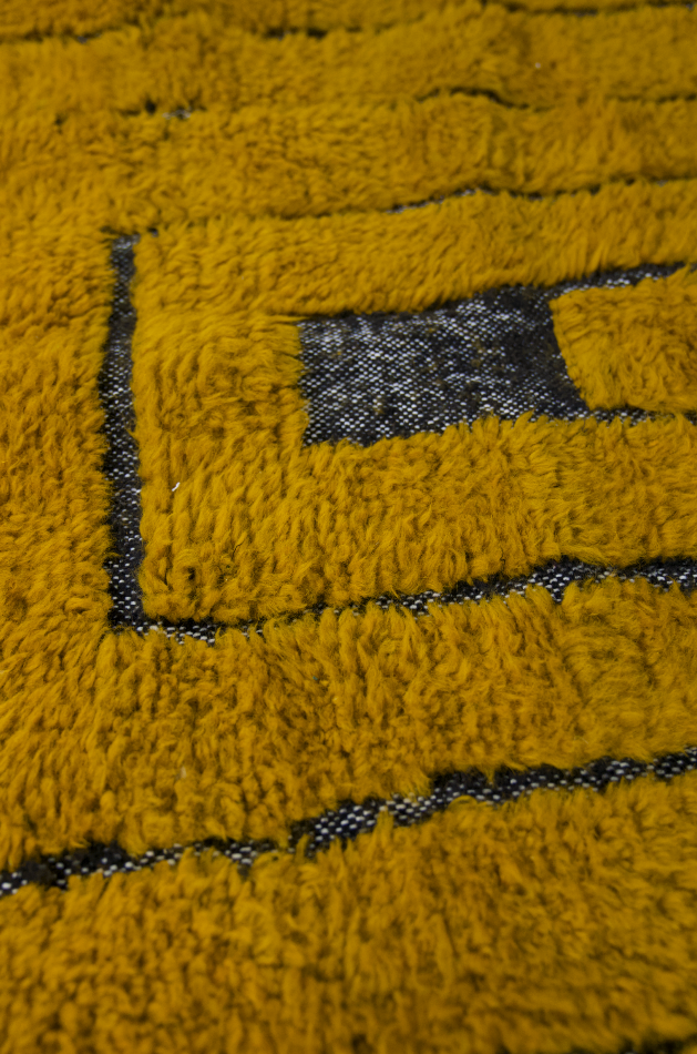 "Coral Dawn" Beni Ourain Handmade Moroccan Rug