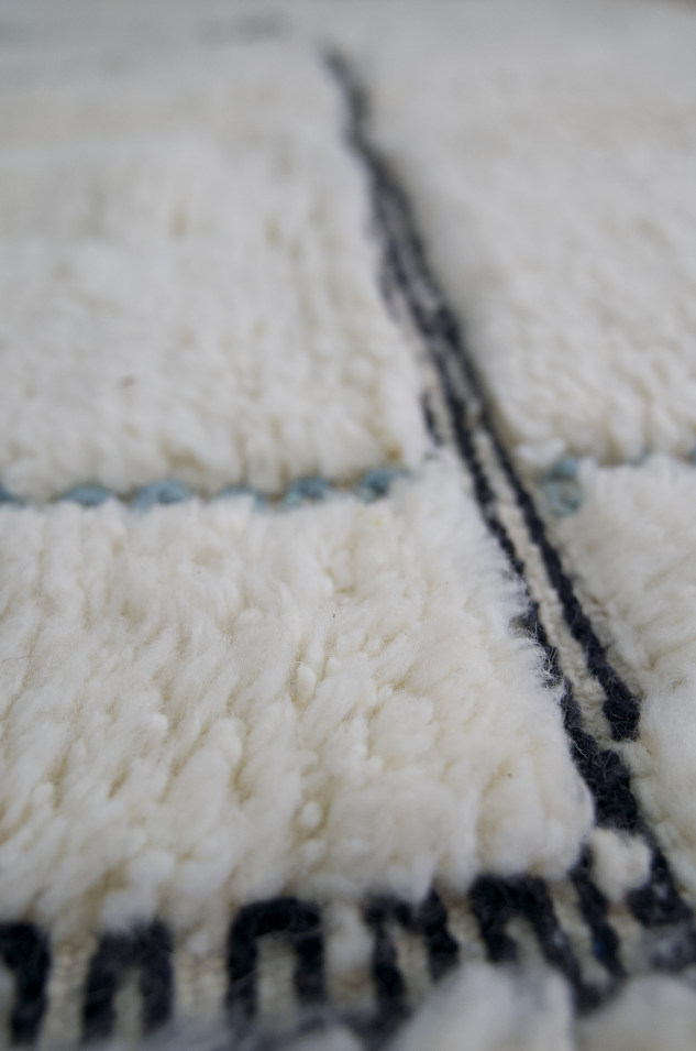 "Saharan Portal" Beni Ourain Handmade Moroccan Rug