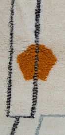 "Saharan Portal" Beni Ourain Handmade Moroccan Rug