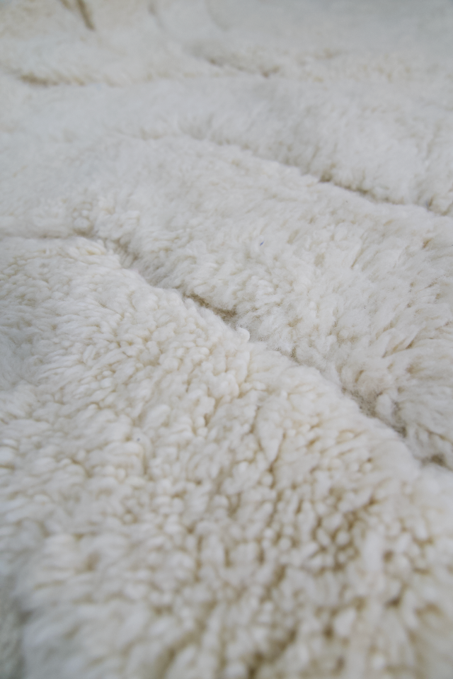 "Pristine Sheen" Beni Ourain Handmade Moroccan Rug