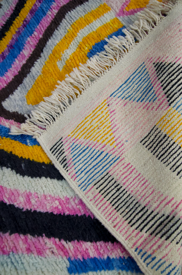 "Zalij Gateway" Boujad  Handmade Moroccan Rug