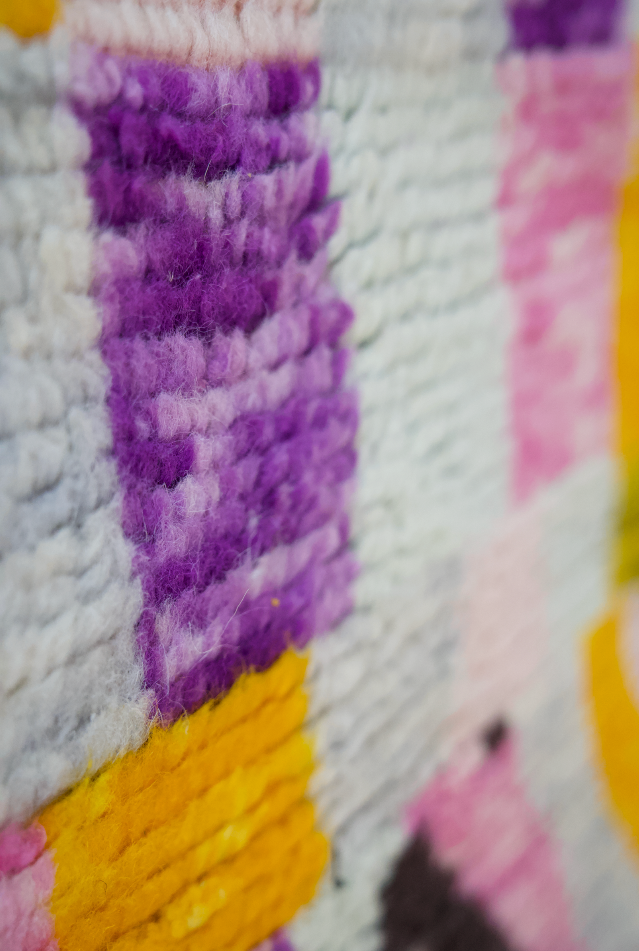 "Zalij Gateway" Boujad  Handmade Moroccan Rug