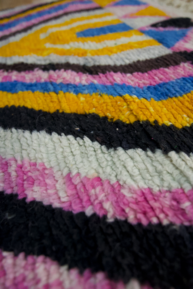 "Zalij Gateway" Boujad  Handmade Moroccan Rug