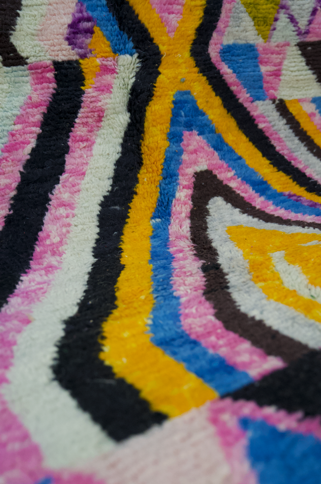 "Zalij Gateway" Boujad  Handmade Moroccan Rug