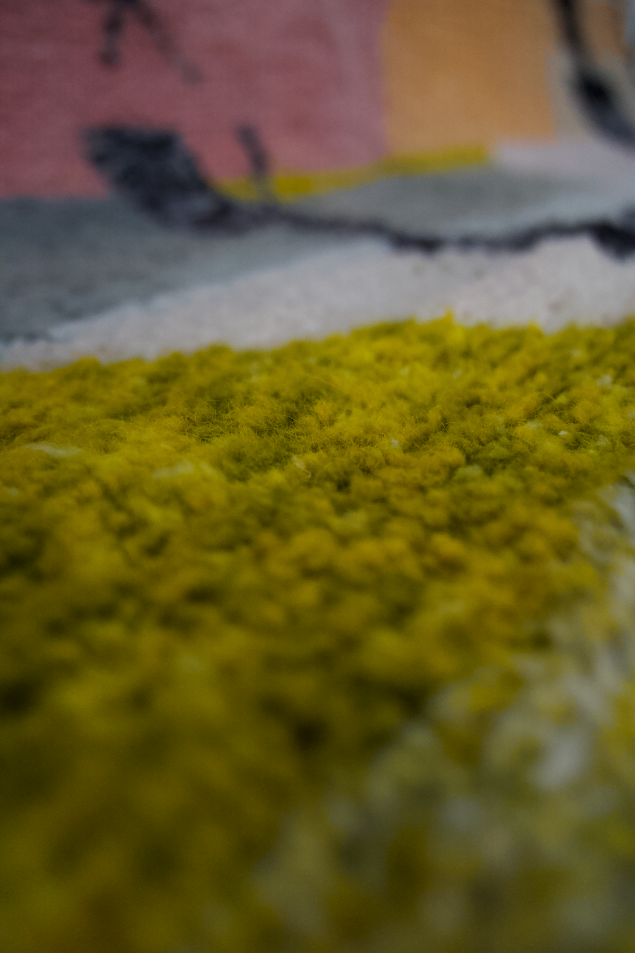 "Nomadic Echoes" Boujad Handmade Moroccan Rug