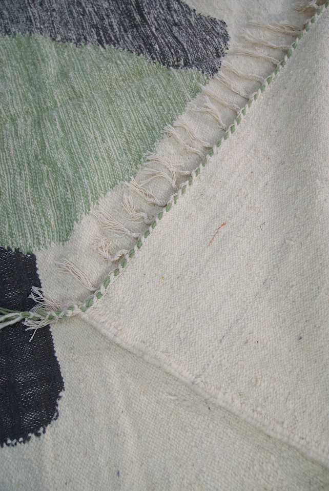 "Geometric Mirage" Zanafi Handmade Moroccan Rug