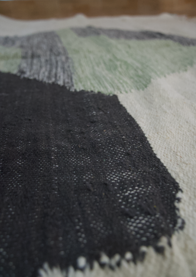 "Geometric Mirage" Zanafi Handmade Moroccan Rug