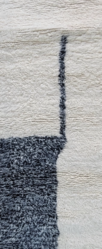 RUNBNO1001 Beni Ourain Handmade Moroccan Runner