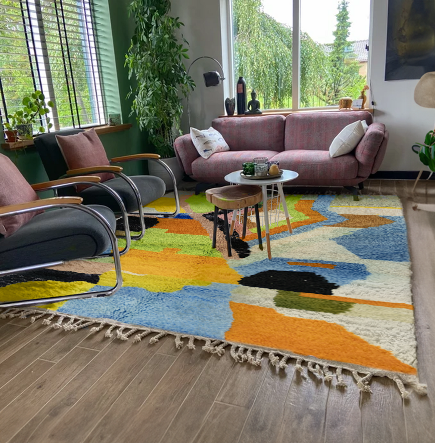 "Riad Reverie" Beni Ourain Handmade Moroccan Rug