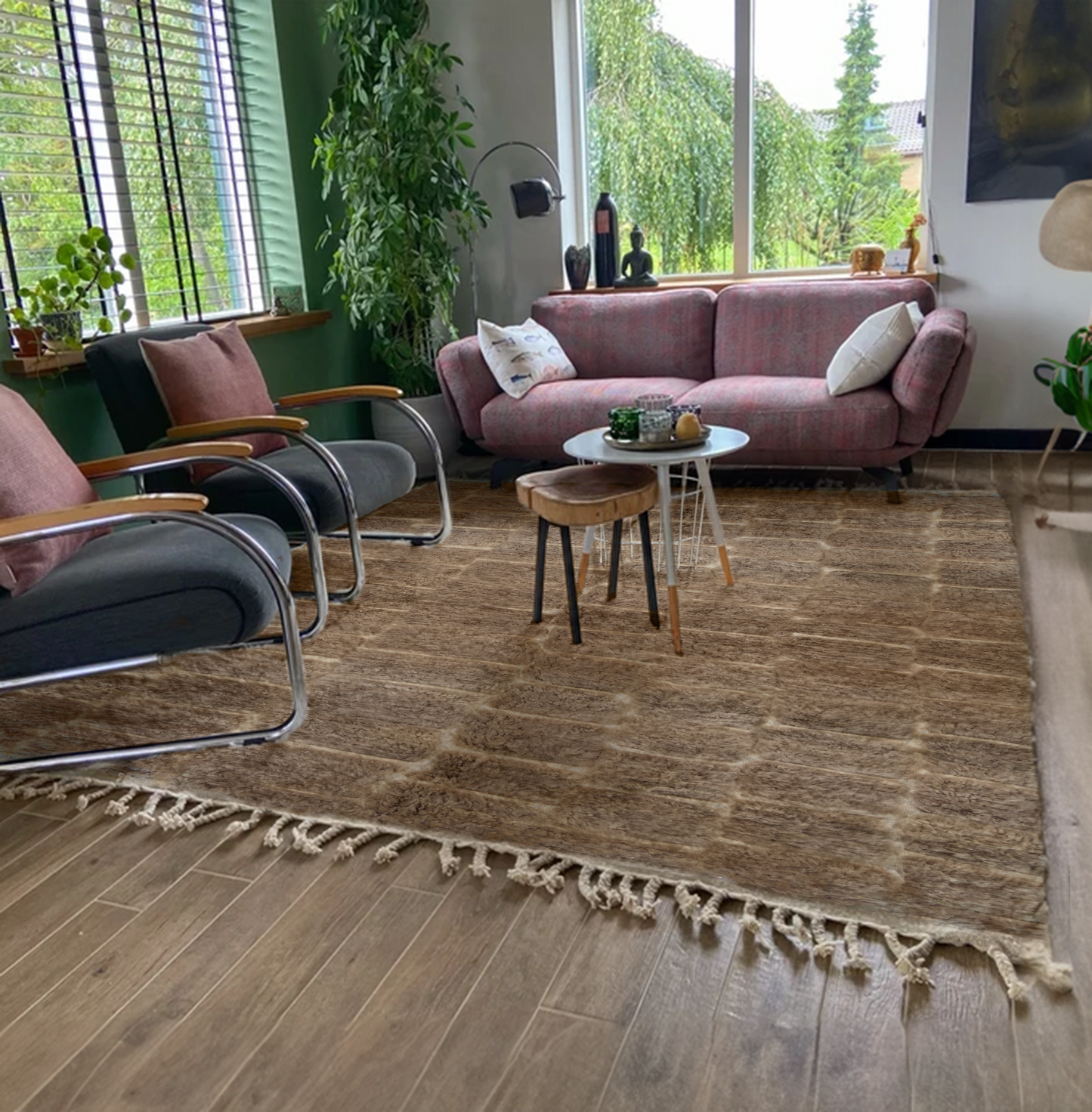 "Berber Whisper" Beni Ourain Handmade Moroccan Rug