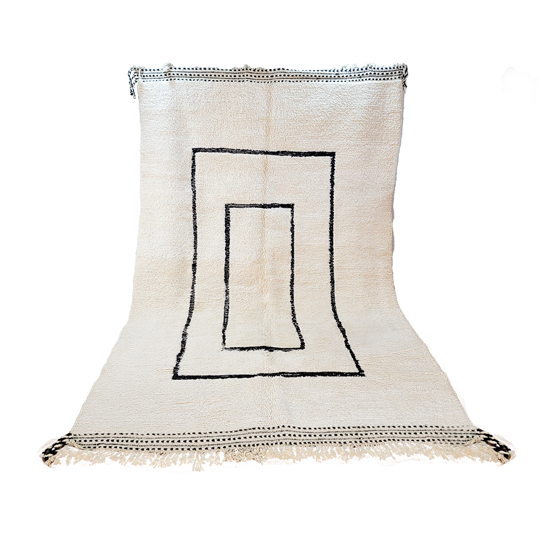 "Whispered Charm" Beni Ourain Handmade Moroccan Rug