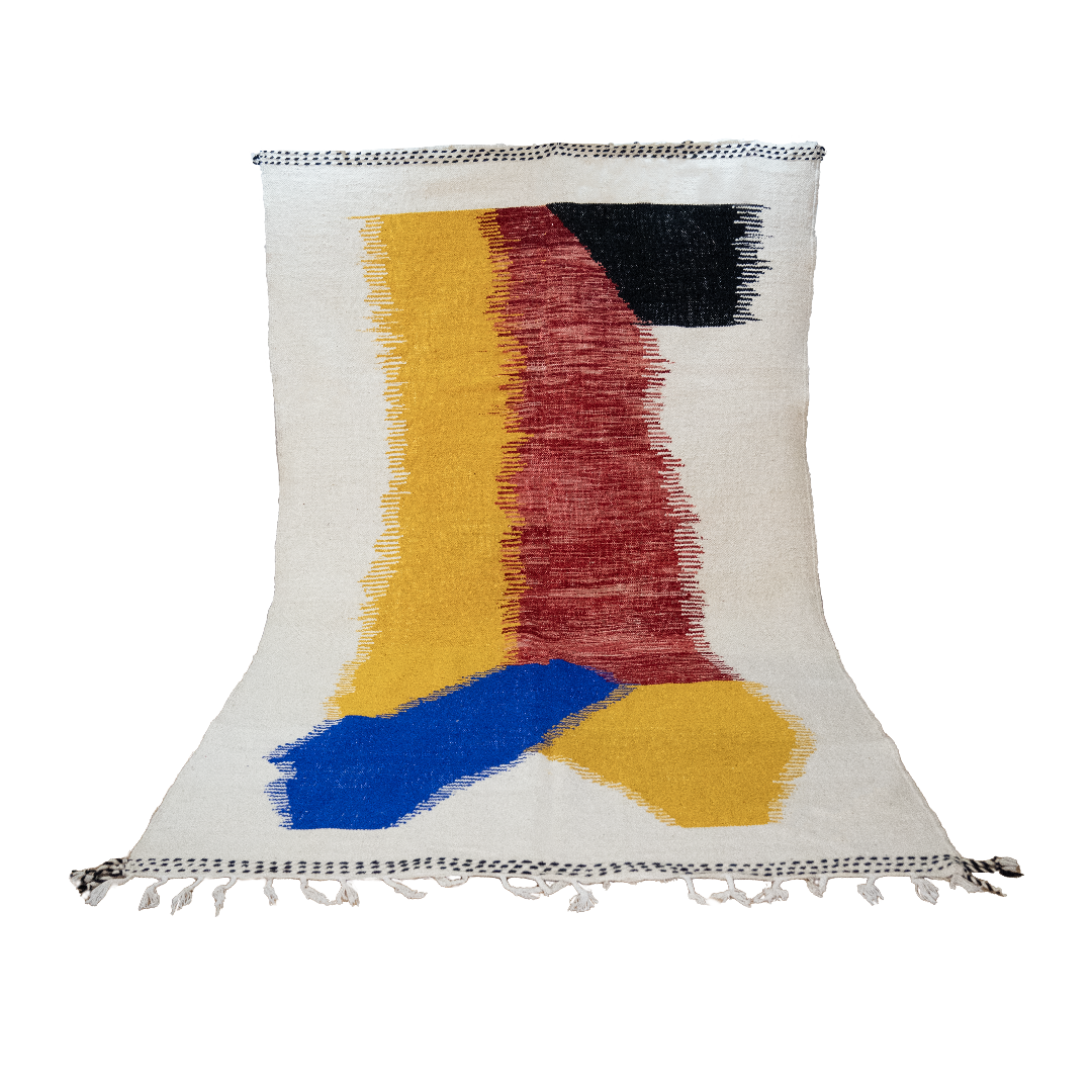 "Atlas Spectrum" Zanafi Handmade Moroccan Rug