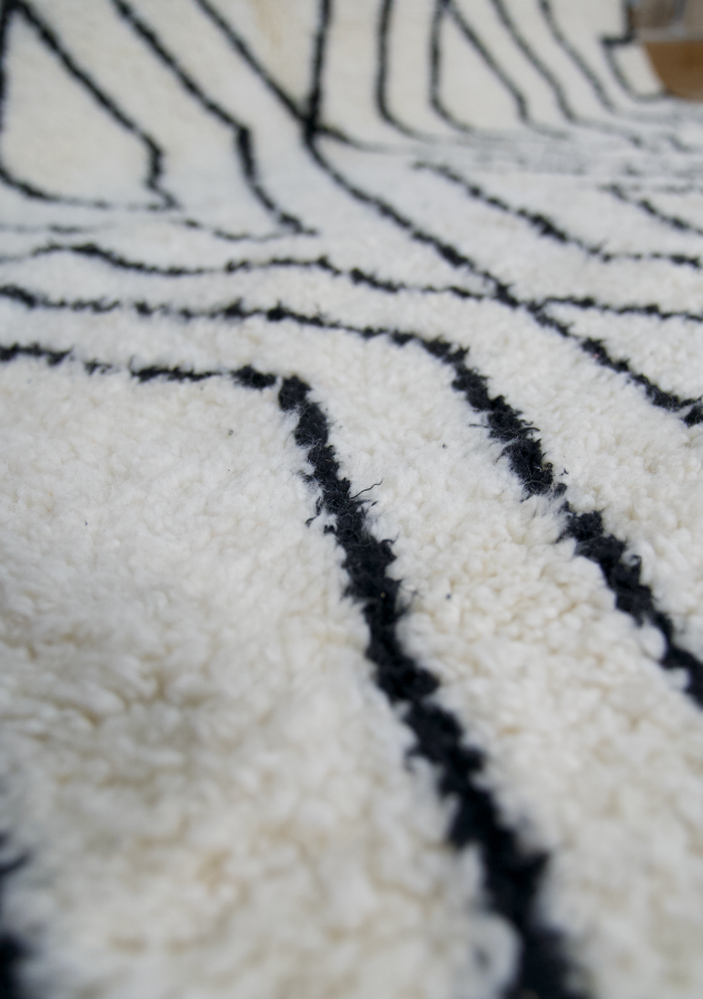 "Alpine Elegance" Beni Ourain Handmade Moroccan Rug